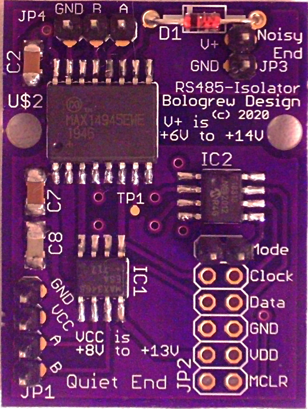 RS485 Isolator top